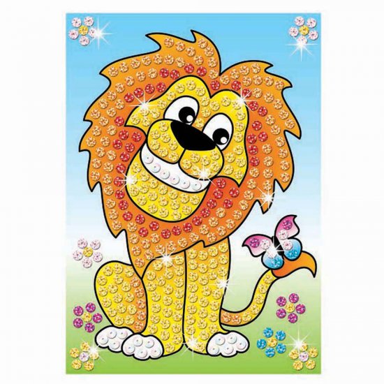 Творчески комплект с пайети, Лъвчета