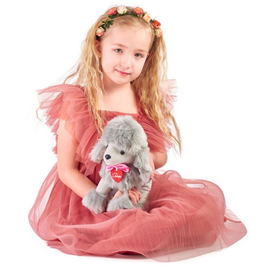 Lumpin, Пуделът Лили, сив, 25 см