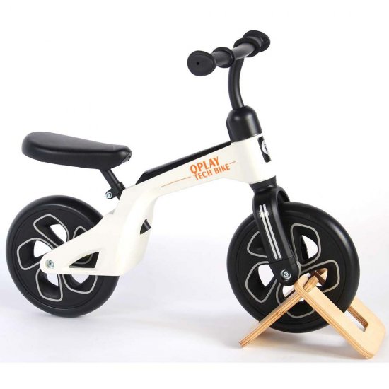 Колело за баланс, QPlay, бяло, 10 инча