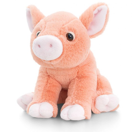 Плюшена играчка със звук, Оранжево прасенце, 16 см