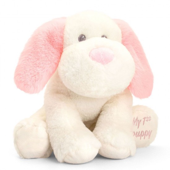 Keel Toys, Кученце, Бебешка екологична играчка от серията Keeleco, 20 см