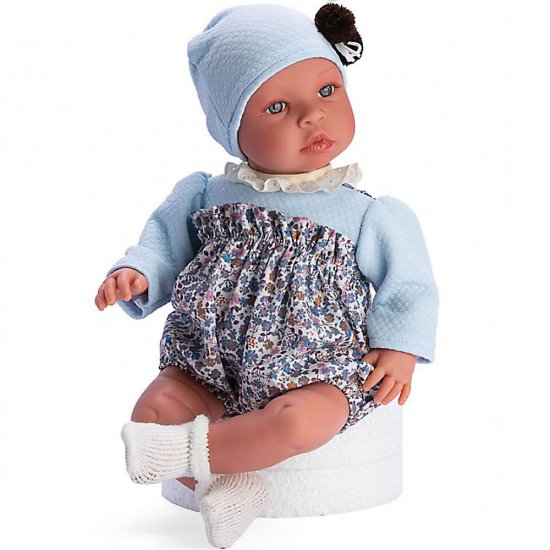 Asi, Кукла Лея, със синя шапка с помпон и панталонки