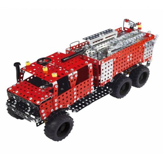 Метален конструктор със соларна батерия, Самолет, 129 части, Micro Series