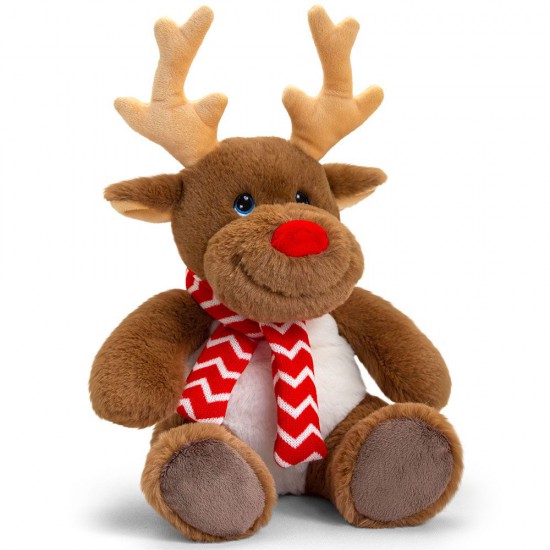 Keeleco, Екологична играчка, Еленчето Рудолф с шалче, 25 см, Keel Toys