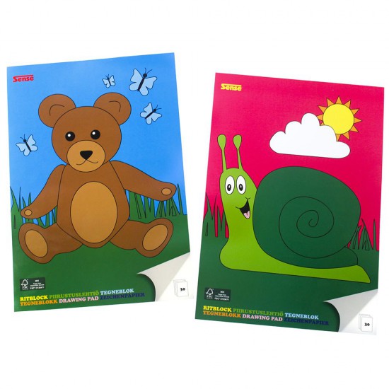 Скицник, формат А4, 30 листа