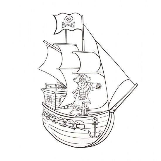 Детска книжка за оцветяване, Пирати