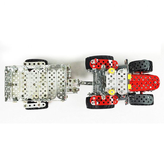 Метален конструктор със соларна батерия, Самолет, 129 части, Micro Series