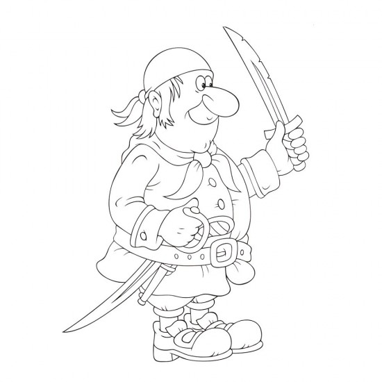 Детска книжка за оцветяване, Пирати