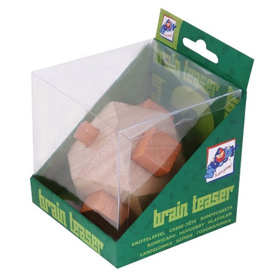 Дървена главоблъсканица с блокчета и греди