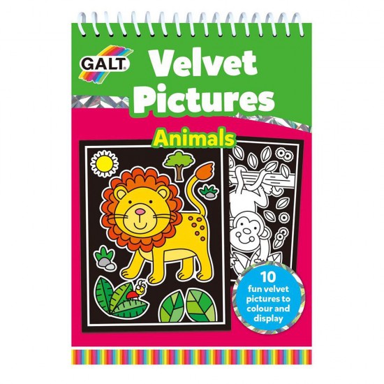 Детска книжка за оцветяване с кадифе, Сладки животни