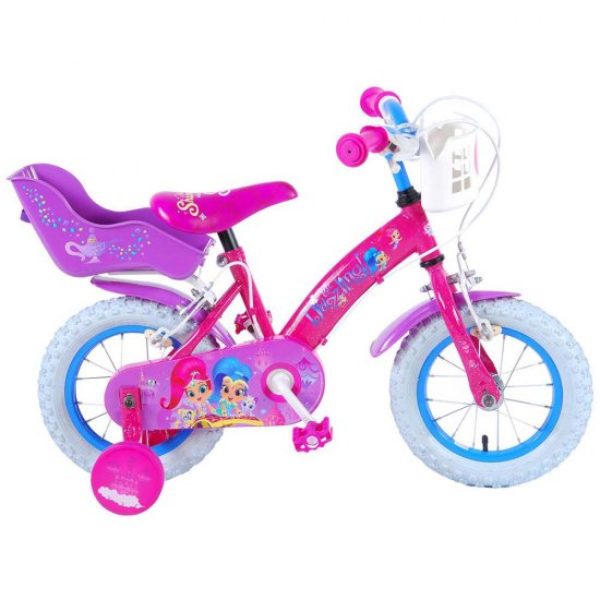 Детски велосипед, Shimmer & Shine, с помощни колела, 12 инча