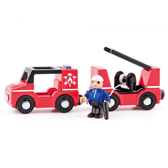 Woodyland, Пожарна машина, комплект за влакови релси