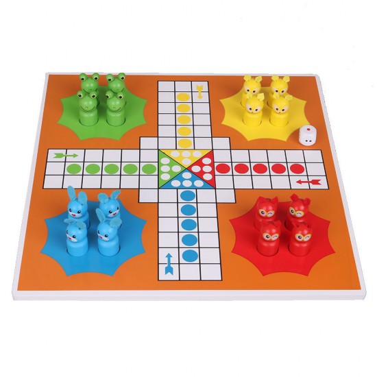 Tini Toys, Детска дървена игра, Не се сърди човече, Животни