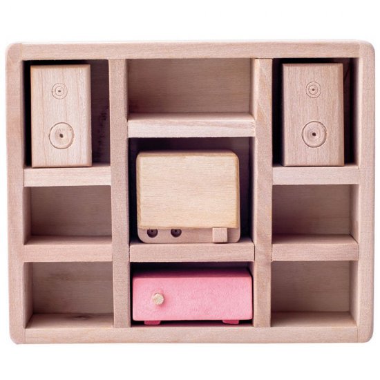 Дървена къща с обзавеждане и кукли - вила Вистерия