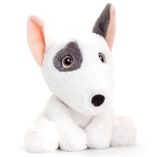 Keel Toys, Бултериер, екологична плюшена играчка от серията Keeleco, 16 см