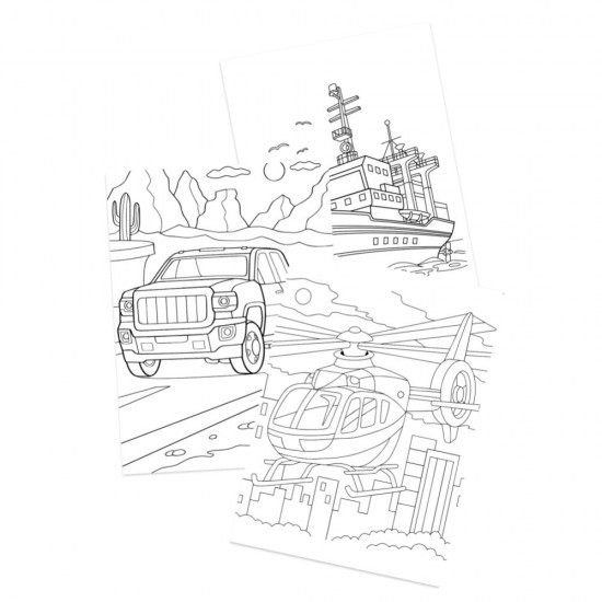 Книжка за оцветяване - Превозни средства