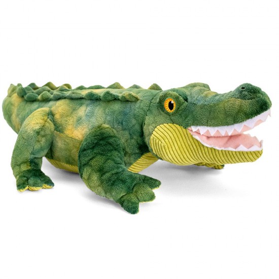 Keel Toys, Крокодил, екологична плюшена играчка от серията Keeleco, 52 см