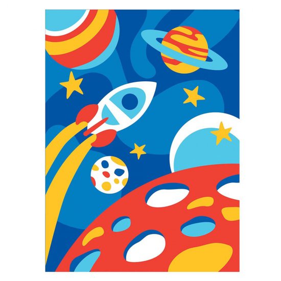 Картина за рисуване по номера, Моята първа картина, Космос