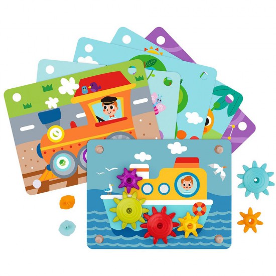 Tooky Toy, Игра, Оцвети със зъбни колела