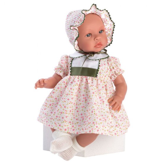 Кукла бебе Лея с рокля на цветя