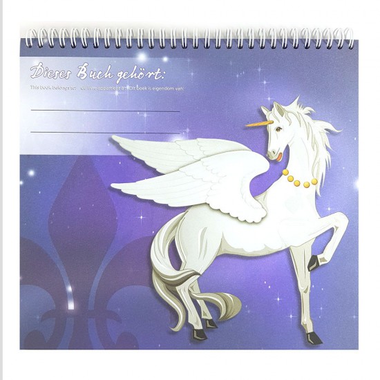 Книжка за рисуване със стикери и шаблони, Вълшебен свят