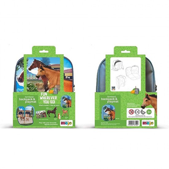 Mojo ANIMAL PLANET, 3Д раница, 2 в 1, Конюшня
