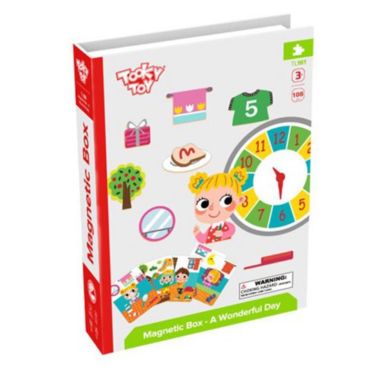 Образователна игра - Магнитна книга, Научи се да познаваш часовника и времето