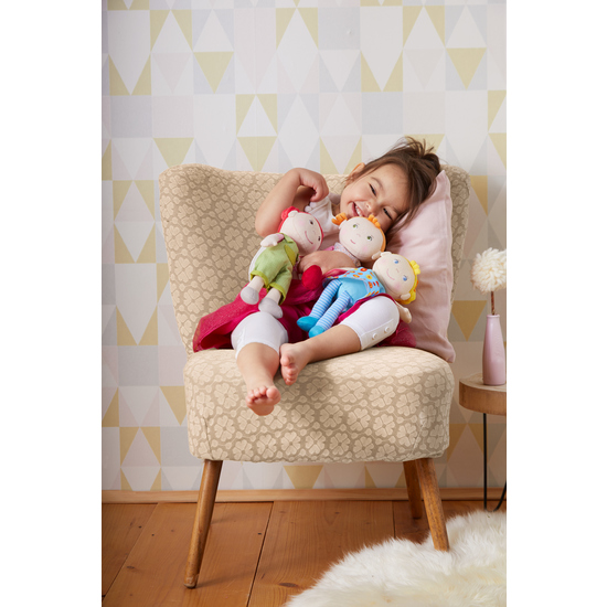 Мека парцалена кукла за гушкане, Роя, 25 см