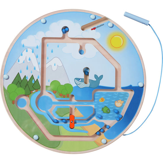 Дървени магнитни лабиринти, 3 броя - Сезони, вода и пчели