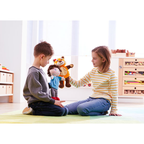 Текстилна кукла за ръка, Лисица Фей, 35 см